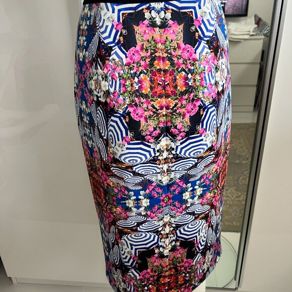 Milly For Kohl's Collection "Umbrella" Pencil Skirt SZ M - Picture 8 of 16